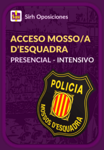 curso acceso mosso d'esquadra - intensivo - presencial