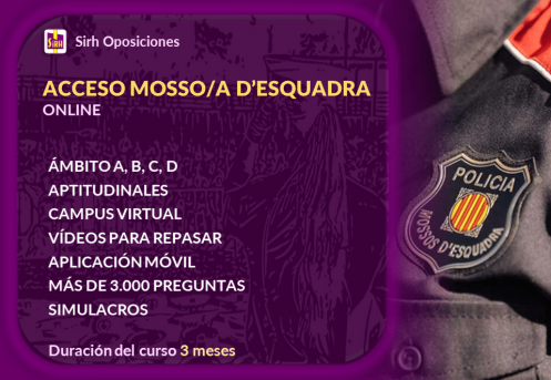Curso de preparación para oposiciones Mossos d'Esquadra