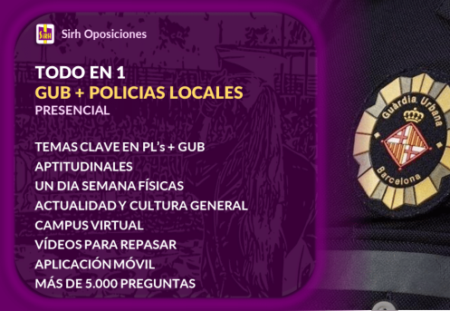 Prepara todas las pruebas de tu oposición para Policía Local